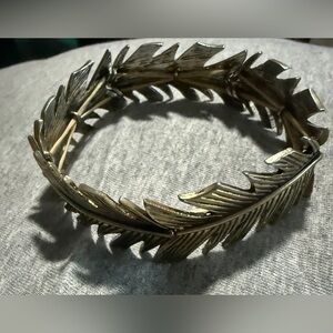 Silver Leaf Design Bracelet